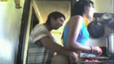Live in relationship couple Early Morning Sex In the Kitchen