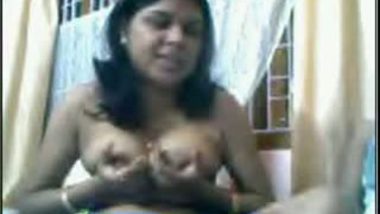 Cute webcam couple expressing horniness