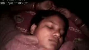 Girlfriends’s private parts explored while sleeping