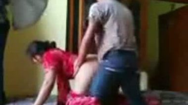 Sexy punjabi bhabhi in red salwar & anal fucked by neighbour