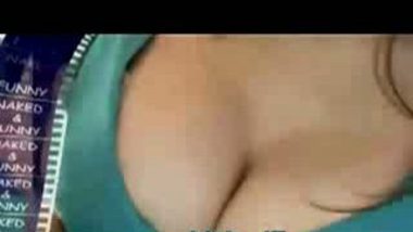 Big Boobs Sexy Arab Girl Cutting Hair