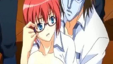 Redhead Schoolgirl In Threesome