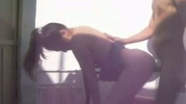 Incest Siblings Fucking Each Other at Top of Home Scandal