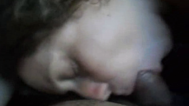 Indian aunty blowjob and cum drinking