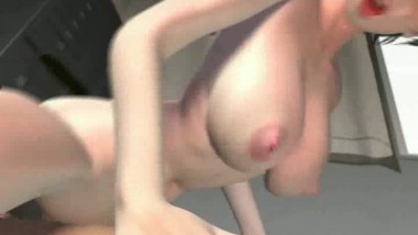 Naughty Animated Cutie Sucking Old Dick
