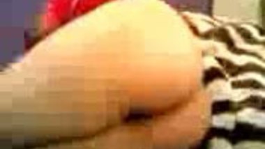 Girl moves hand over round and beautiful ass