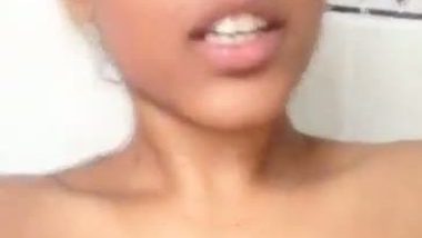Big boobs friend’s sister bathing naked under shower