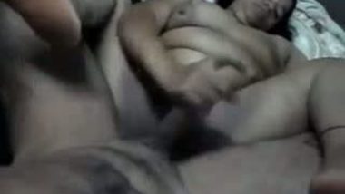 Bbw aunty guides neighbor uncle’s dick inside cunt