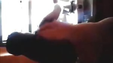 Weird fiance nude in kitchen
