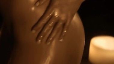 super hot striptease with lots of oil