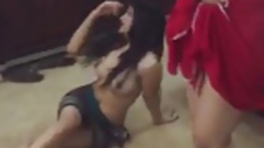 Young Indians dancing naked