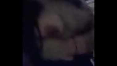Indian Girlfriend Playing with her tits