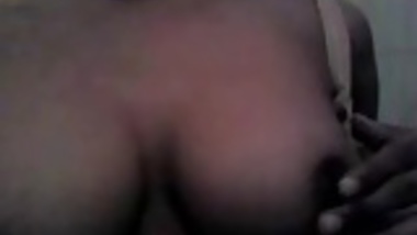 lipi fondling her boobs