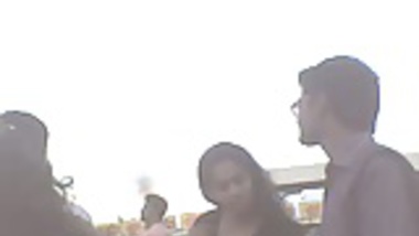 Desi telugu girls waiting for bus