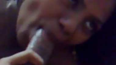 Smart Indian Girl smoking & deep blowjob to her BF Cock