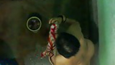 neighbourhood aunty having bath 2