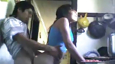 Indian Cousins fucking in Kitchen and moaning loudly