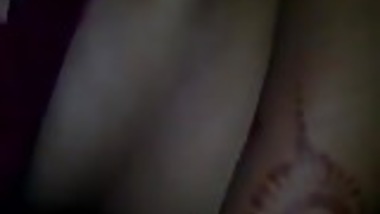 INDIAN NEWLY MARRIED WIFE BOOB PRESSED