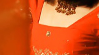 Brunette lady dance and offers her body to their patron for