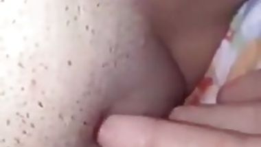 Beautiful girl showing her pussy
