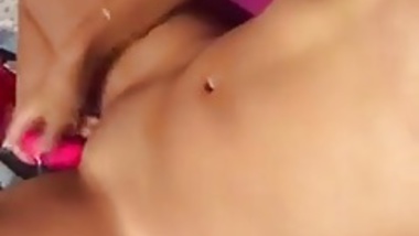 Punjabi Teen Playing with her Toy
