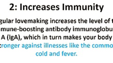 Sex Everyday! Immune Sys