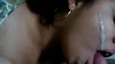desi girl got a thick cum shot and blow job