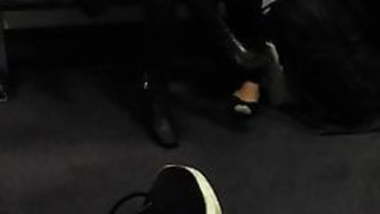 British Indian in black panty hose (Candid) WITH audio