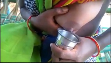 Hot Village Bhabhi Milking Boobs