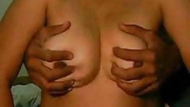 Indian Wife getting boob massage