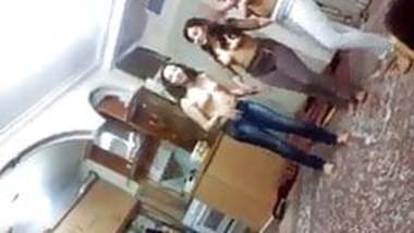 Indian Hostel Girls Topless enjoying