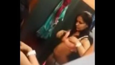 Sexy College Girl Stripping In Trial Room