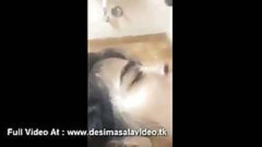 Indian desi girlfriend kissing boyfriend